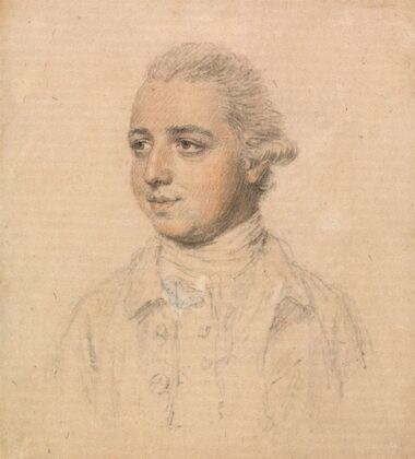 Portrait of a young man taken from the life, facing left
