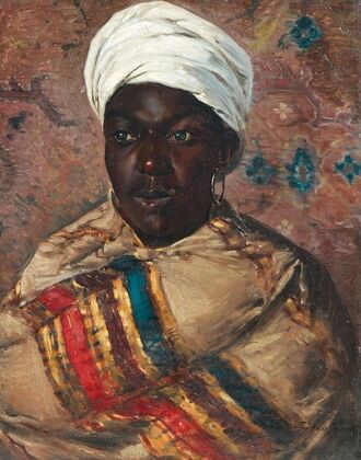 Portrait of a young Oriental woman