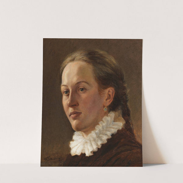 Portrait of a young woman (1869) by Wilhelm Trübner