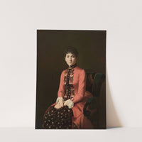 Portrait of a young woman by Aleksei Mikhailovich Kolesov