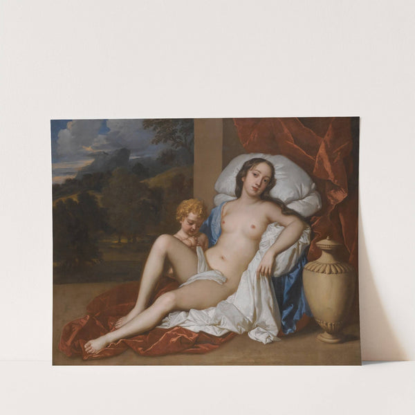 Portrait Of A Young Woman And Child, As Venus And Cupid, Almost Certainly Nell Gwyn (1650-1687) by Sir Peter Lely