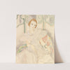 Portrait of a young woman in a white dress by Gerda Wegener