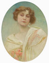 Portrait of a young woman in folk costume