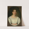 Portrait of a Young Woman in White (Mrs. Zgolay) by Jozef Czauczik