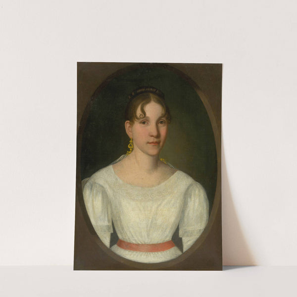 Portrait of a Young Woman in White (Mrs. Zgolay) by Jozef Czauczik