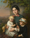 Portrait of a Young Woman with Two Children (1854)