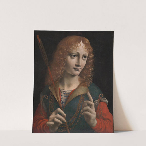 Portrait of a Youth as Saint Sebastian by Marco d&#039; Oggiono