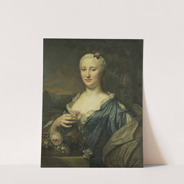 Portrait of Agnes Margaretha Albinus, Wife of Coenraad van Heemskerck by Mattheus Verheyden