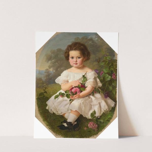 Portrait of Alexandrine Strübe (1859-1920) as a Child (1862) by Rudolf Epp