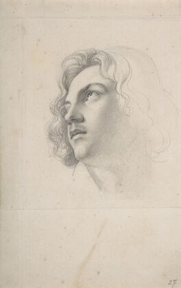 Portrait of Alfred Rethel,looking up