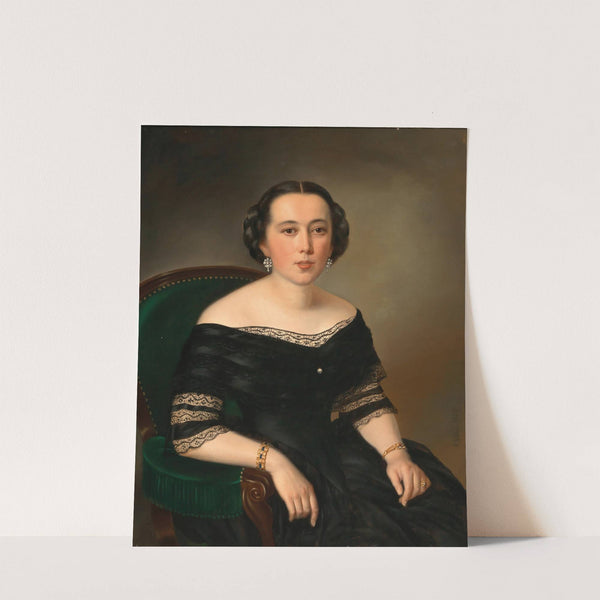 Portrait of Amalia Schmidt (1857) by Karl Vogl
