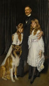 Portrait Of Ambassador Del Solar And His children
