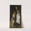 Portrait Of Ambassador Del Solar And His children by Antonio de La Gandara