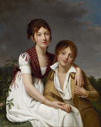 Portrait Of Amélie-Justine And Charles-Édouard Pontois