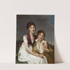 Portrait Of Amélie-Justine And Charles-Édouard Pontois (1800) by Adèle Romany