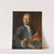 Portrait of an artist holding a drawing, an unfinished canvas beyond by Nathaniel Hone
