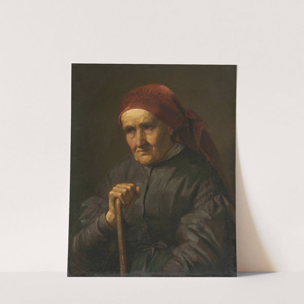 Portrait of an Elderly Peasant Woman (1869) by Dominik Weber