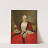 Portrait Of An Elegant Lady, Holding A Fly-Shuttle by Pierre Allais