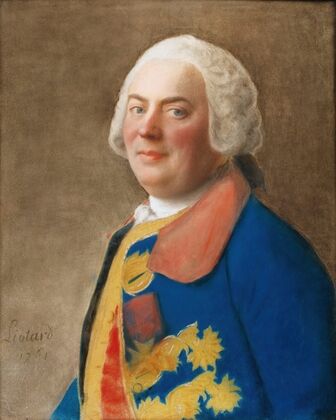 Portrait of an officer wearing the order of the Saint Esprit