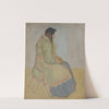 Portrait of an old village woman by Jan Rembowski