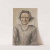 Portrait of an old woman smiling by Nicolas Lagneau