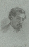 Portrait of an unidentified man, sketch for Signing of the Compact in the Cabin of the Mayflower