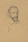 Portrait of an unidentified man, sketch for Signing of the Compact in the Cabin of the Mayflower