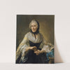 Portrait of an Unknown Lady with a Golden Chocolate Box by Johann Nikolaus Grooth