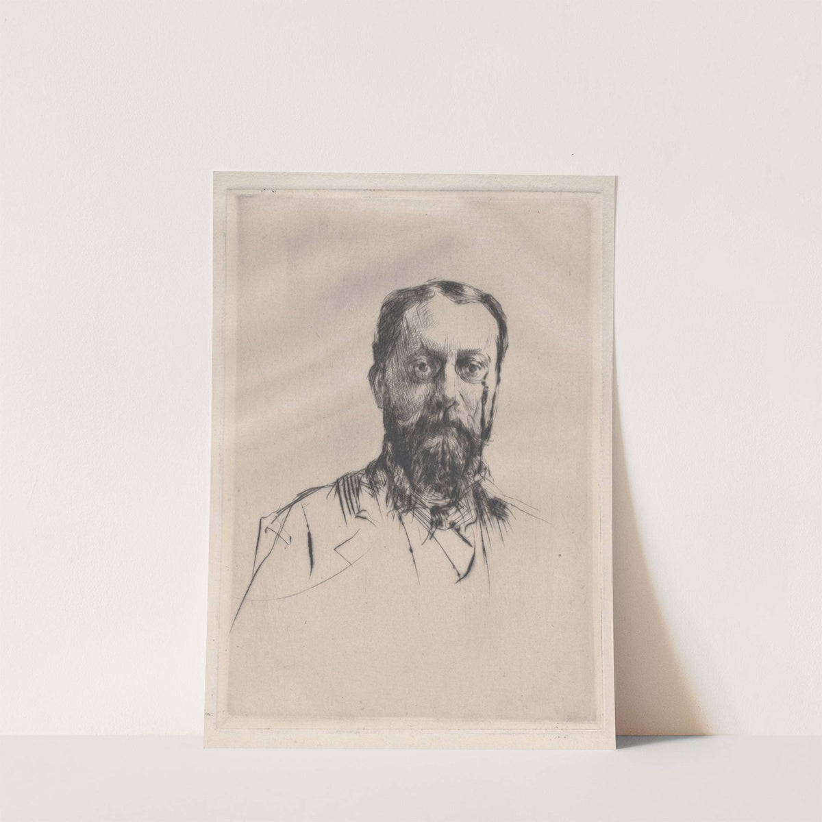 Portrait of an unknown man. by Marcellin-Gilbert Desboutin
