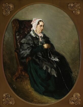 Portrait of artist’s aunt, sketch