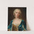 Portrait Of Augusta, Princess Of Wales, Wearing Pearls And An Ermine Lined Blue Cloak by Barthélémy du Pan