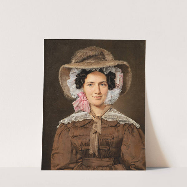 Portrait Of Baroness Christine Stampe, Nee Dalgas (1827) by Christian Albrecht Jensen