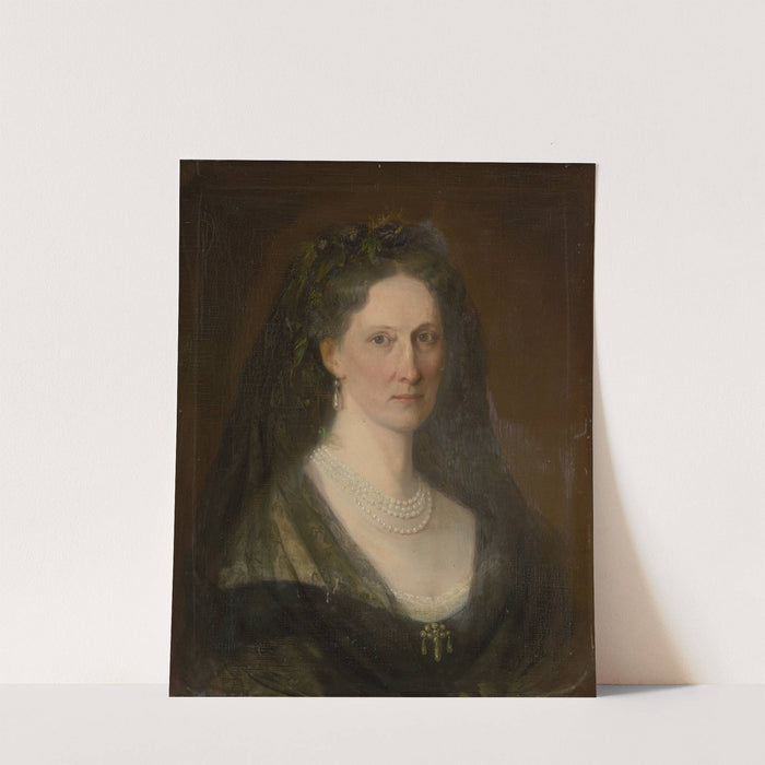 Portrait Of Baroness Hedviga Mednyánszká by Carl Martin Ebersberg