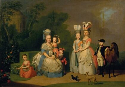 Portrait of Carolina Wilhelmina of Orange (1743-1787) and her Children