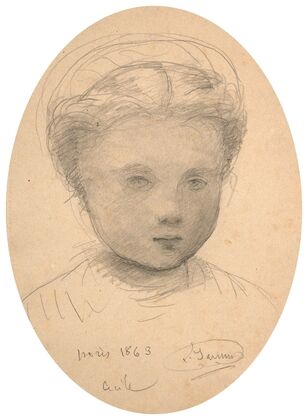 Portrait of Cécile, daughter of the artist (1863)