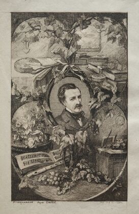 Portrait of Champfleury, after Gustave Courbet (1859) — size preview