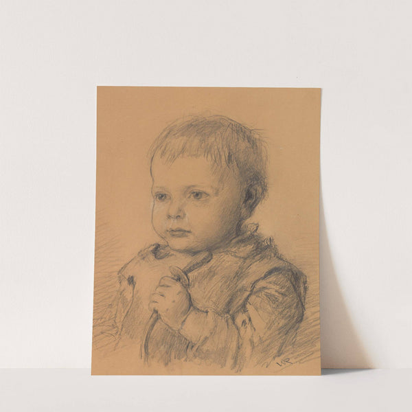Portrait of child. (1896) by Wilhelm Carl Räuber