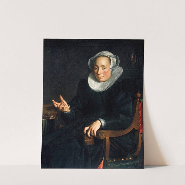 Portrait Of Christina Wtewael Van Halen (1568-1629) by Joachim Wtewael