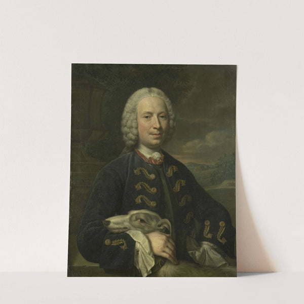 Portrait of Coenraad van Heemskerck, Count of the Holy Roman Empire, Lord of Achttienhoven and Den Bosch (1750) by Mattheus Verheyden
