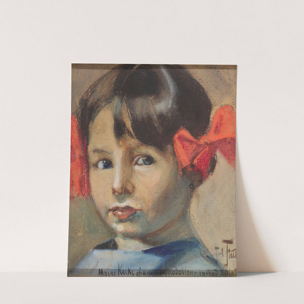 Portrait of daughter Kuka (1906) by Julian Falat