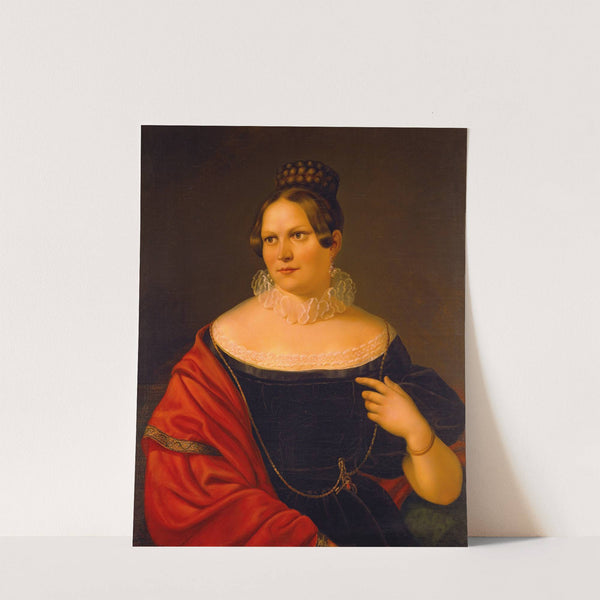 Portrait Of Elisa Paulsen, Thorvaldsen's Daughter by Ferdinand Flor
