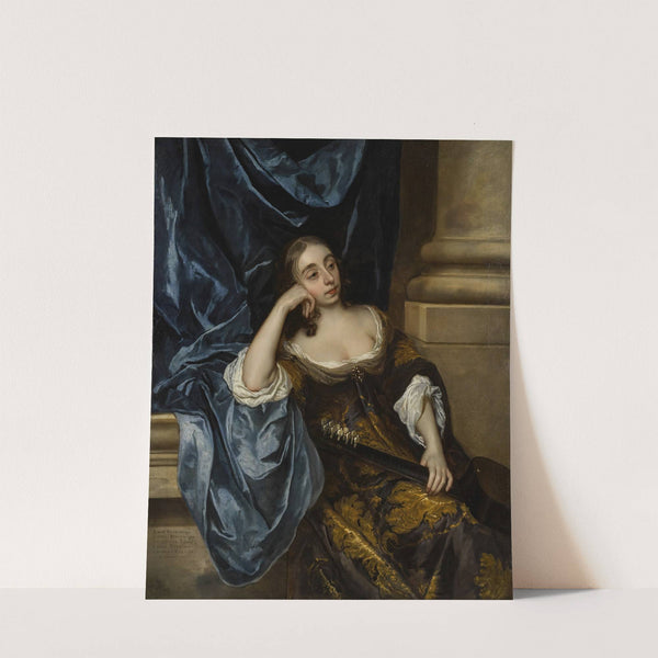Portrait of Elizabeth Capel, Countess of Carnarvon, with a guitar by Sir Peter Lely