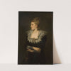 Portrait of Elżbieta de Vaux (19th century) by August Cesar