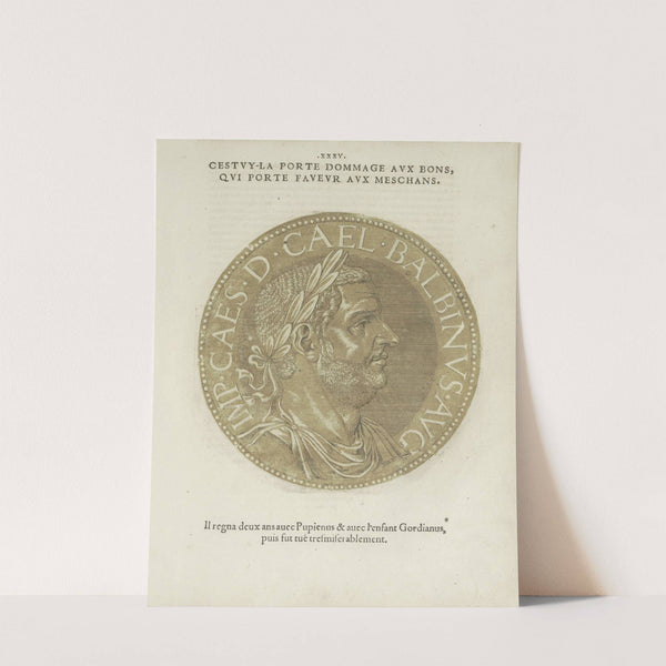 Portrait of Emperor Balbinus (1557-1559) by Hubert Goltzius