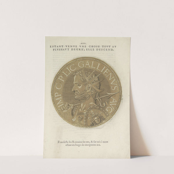 Portrait of Emperor Gallienus (1557-1559) by Hubert Goltzius