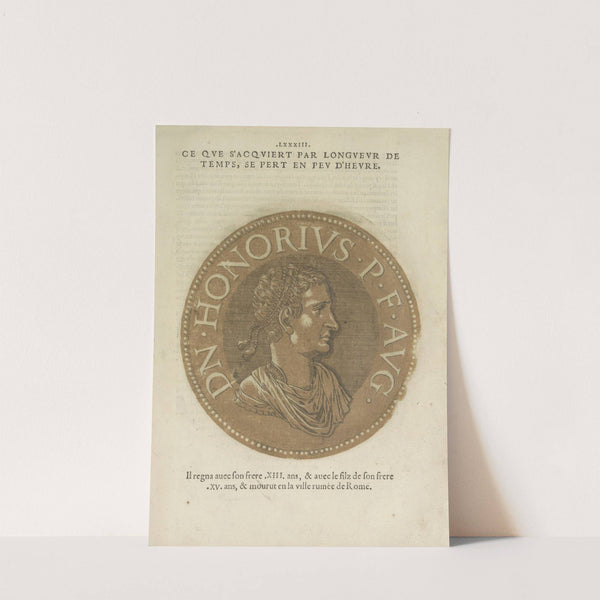 Portrait of Emperor Honorius (1557-1559) by Hubert Goltzius