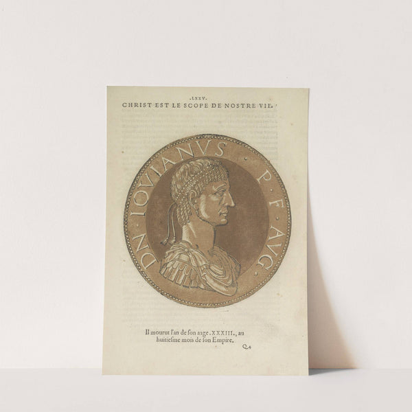 Portrait of Emperor Jovianus (1557-1559) by Hubert Goltzius