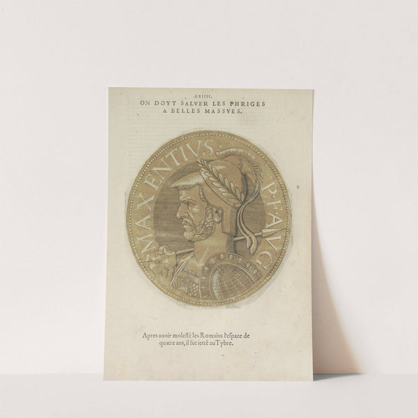 Portrait of Emperor Maxentius (1557-1559) by Hubert Goltzius