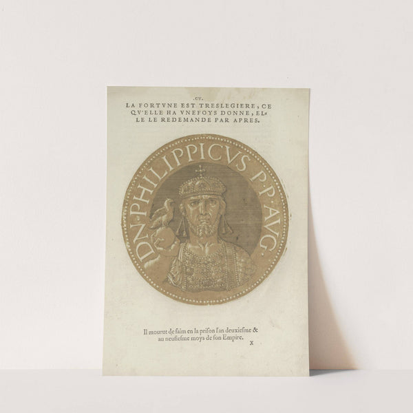 Portrait of Emperor Philippikos (1557-1559) by Hubert Goltzius