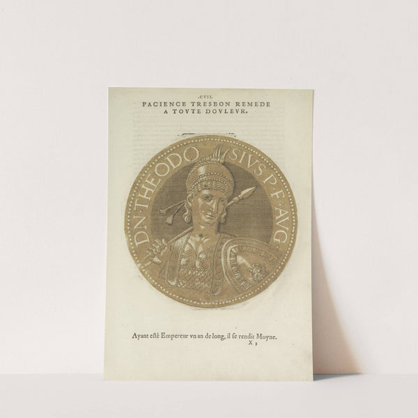 Portrait of Emperor Theodosius III (1557-1559) by Hubert Goltzius